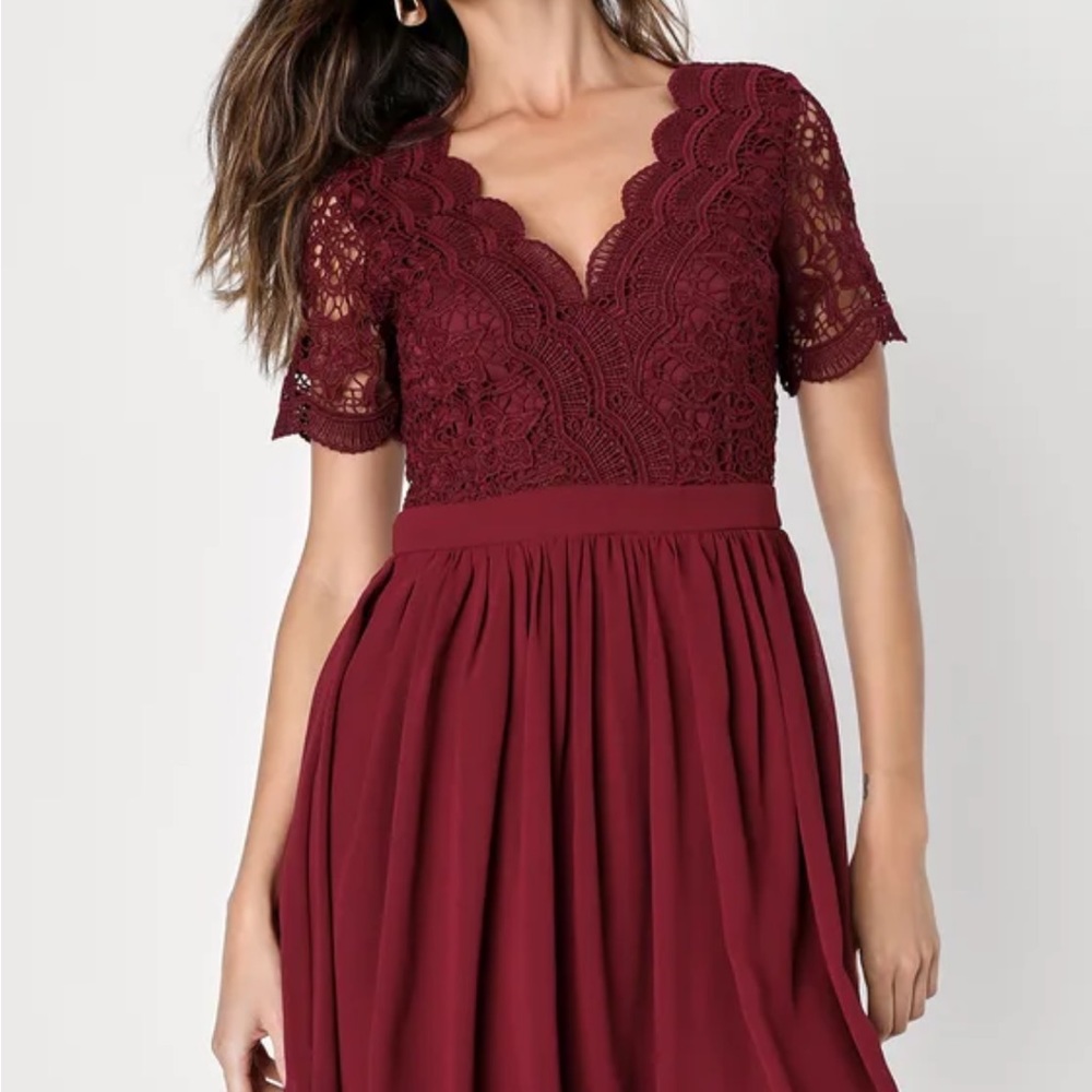 Lulus burgundy dress
